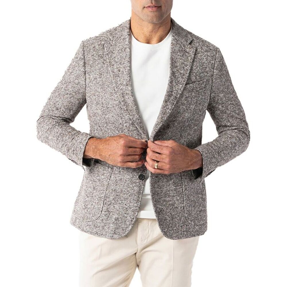 Robert Talbott Mens Wright Wool-Blend Knit Blazer… - image 1
